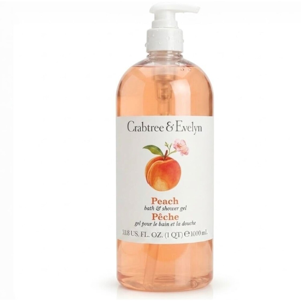 Crabtree & Evelyn Peach Bath & Shower Gel Jumbo 33.8oz